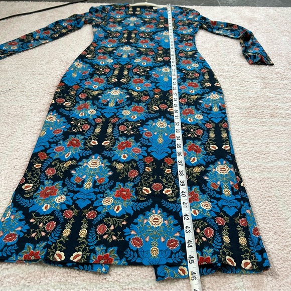 NWT Farm Rio Arabesque Floral Jersey Midi-Dress Size Small - Picture 15 of 16